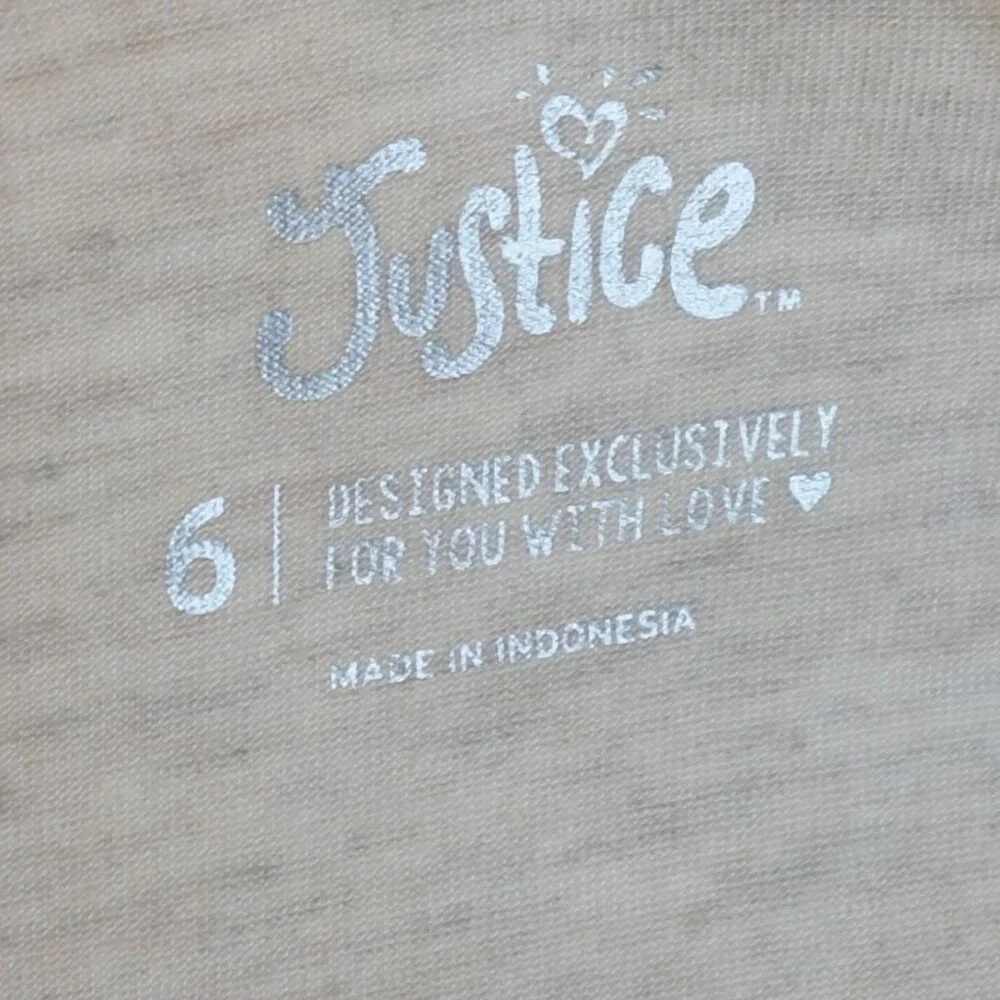 Justice Life is magical T-Shirt Girls Size 6